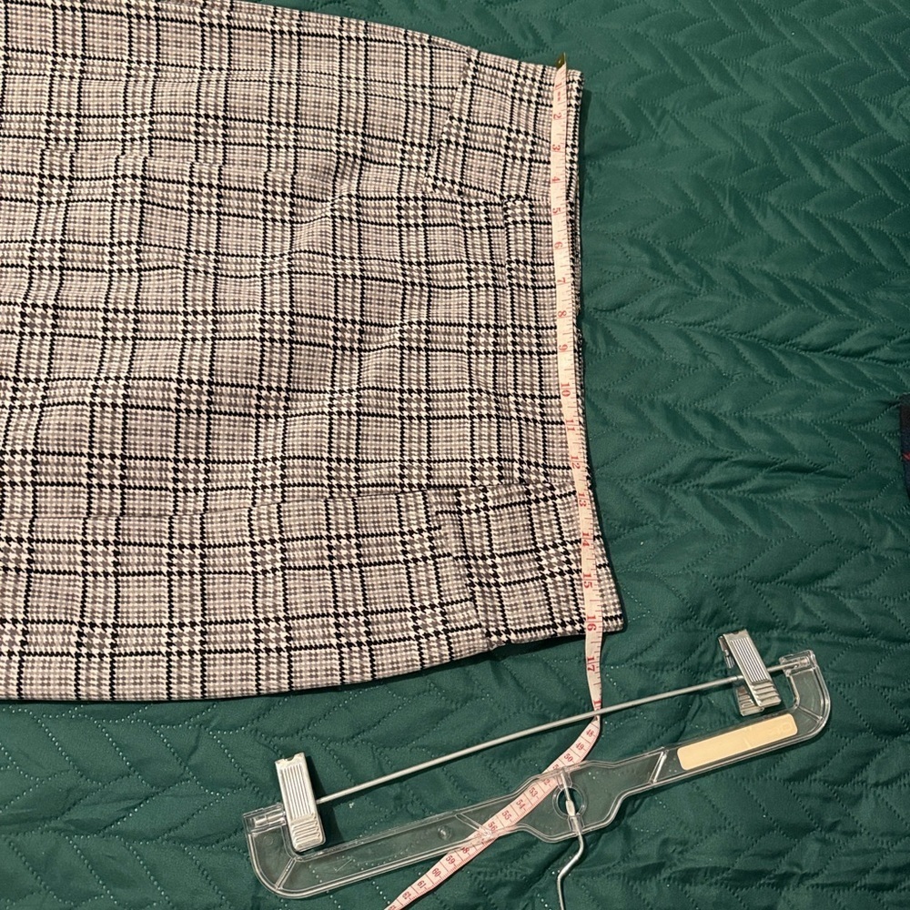MICHAEL Michael Kors Black and Gray Plaid Pencil Skirt - Picture 8 of 10